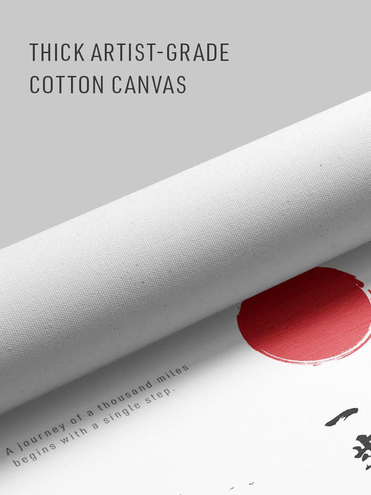 A journey of a thousand miles begins with a single step - Wall-Scroll