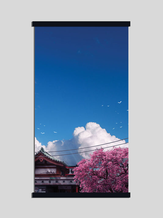 Market Whispers - Wall Scroll