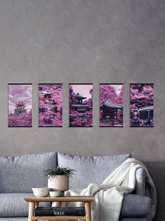 Pink Garden - Pack of 5 Wall Scrolls