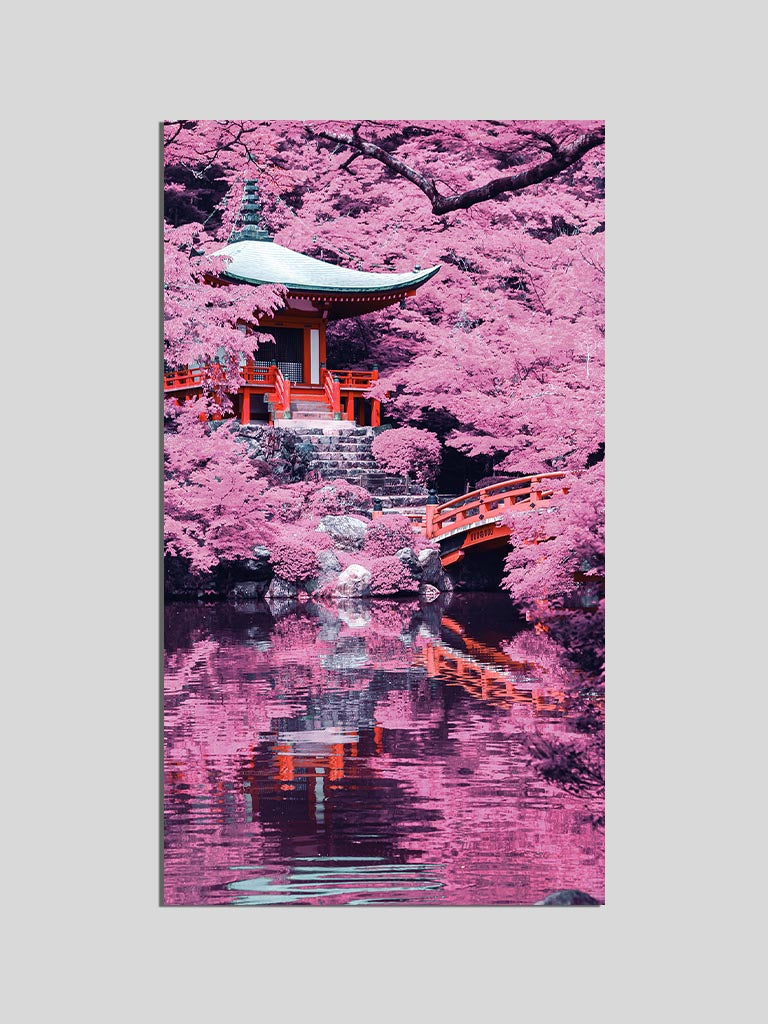 blossom gate canvas poster wall scroll