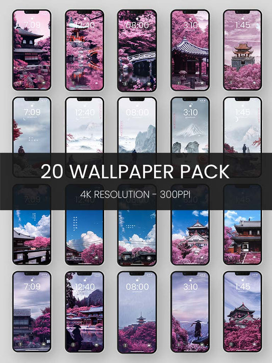 SenseiTouch Wallpaper Set - 20 Artwork Pack