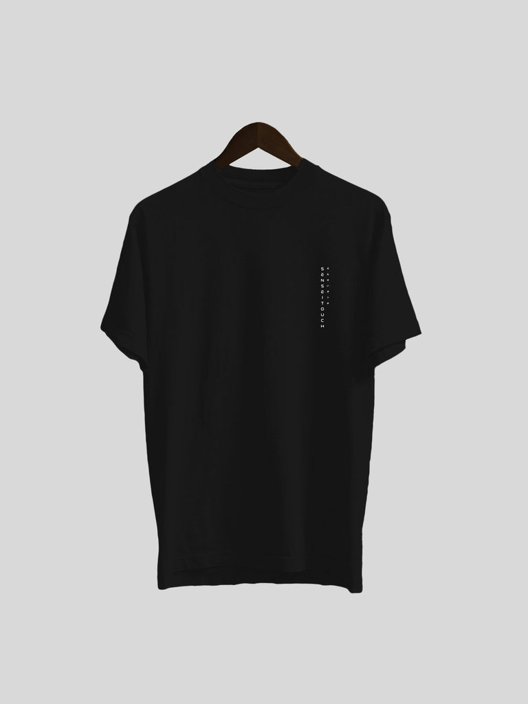 Sensei Touch vertical logo cotton t-shirt black (7468312658173)
