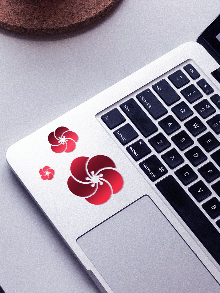 red cherry blossom sakura decals sticker pack (7468378358013)