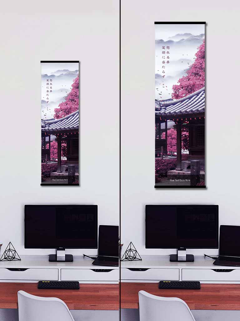 Custom Japanese Text Wall-Scroll - (15+ Designs) (7990191784189)