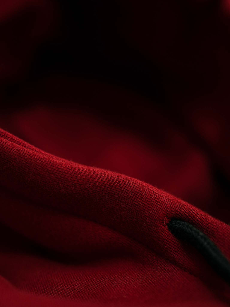 big wide spacious hooded hoodie red (7468258230525)