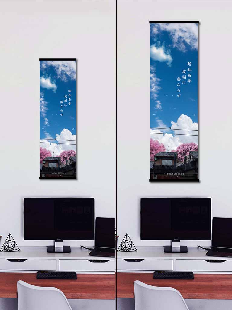 Custom Japanese Text Wall-Scroll - (15+ Designs) (7990191784189)