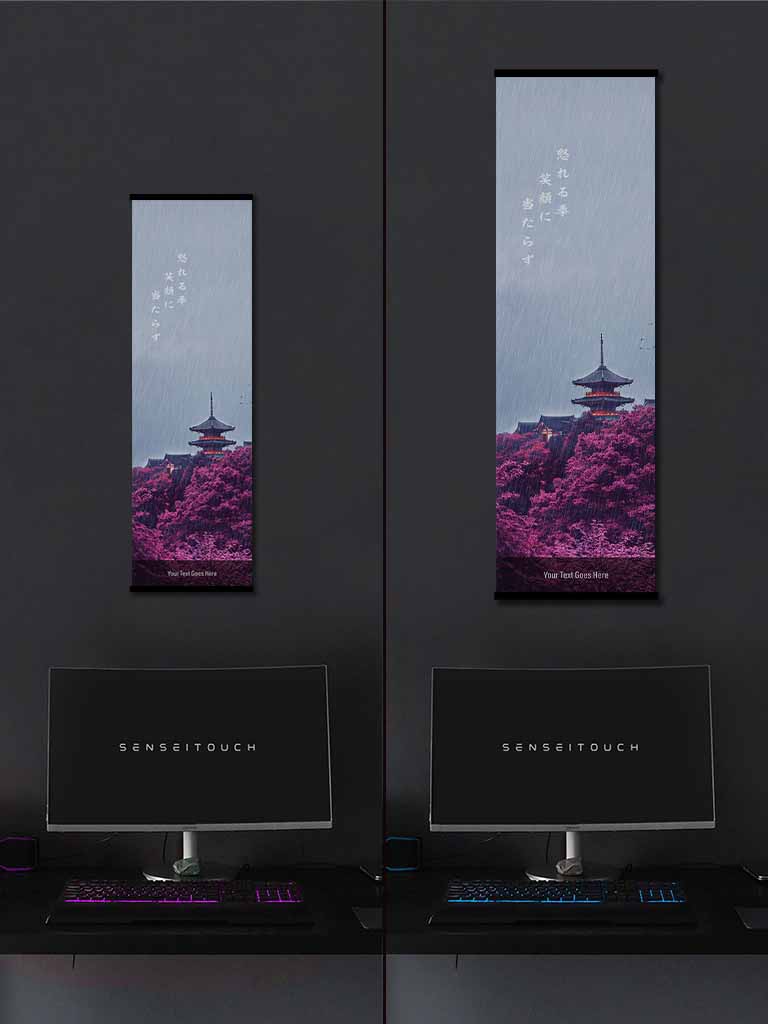 Custom Japanese Text Wall-Scroll - (15+ Designs) (7990191784189)