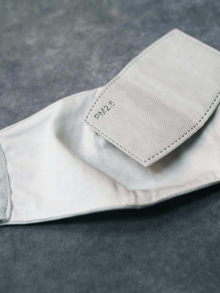 PM2.5 carbon filter white face mask (7467322081533)